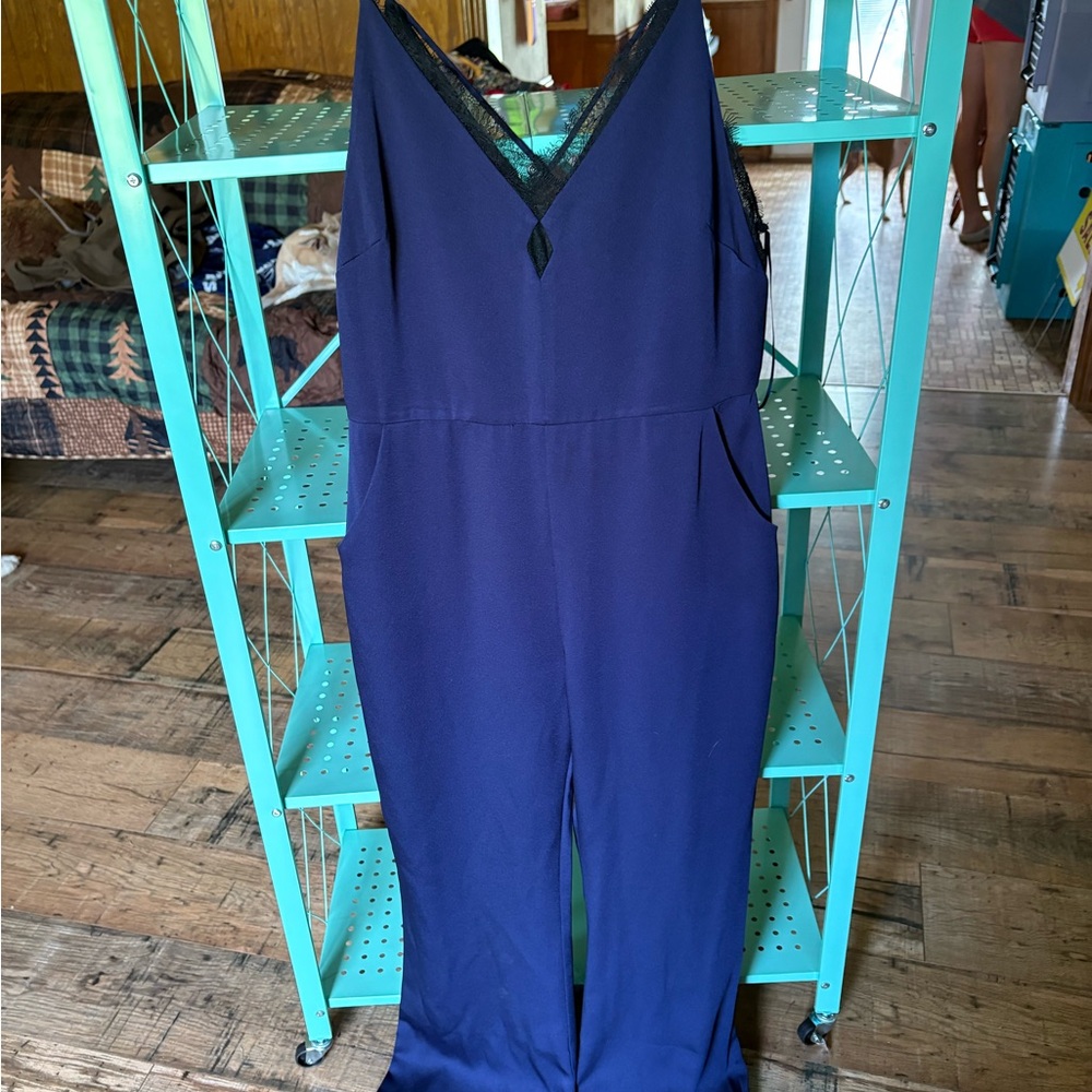 Gianni Bini Blue Jumpsuit Relaxed Fit